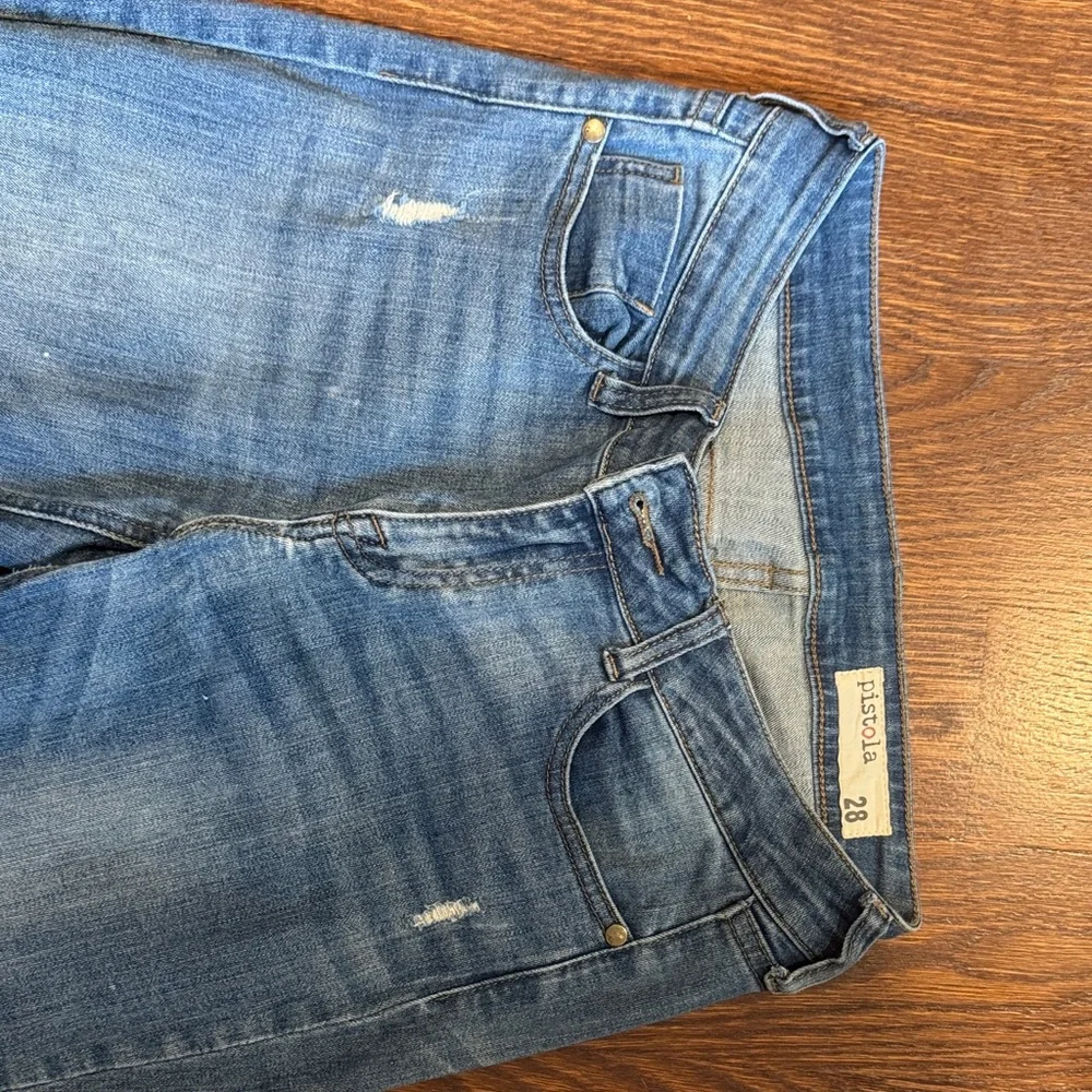 Pistola Distressed Blue Skinny Jeans - Picture 4 of 5